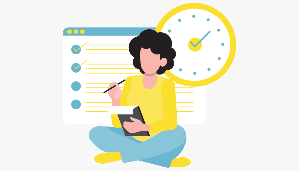 Progress monitoring and performance tracking illustration